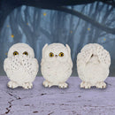 Three Wise Owls Resin Figurines 8cm 7