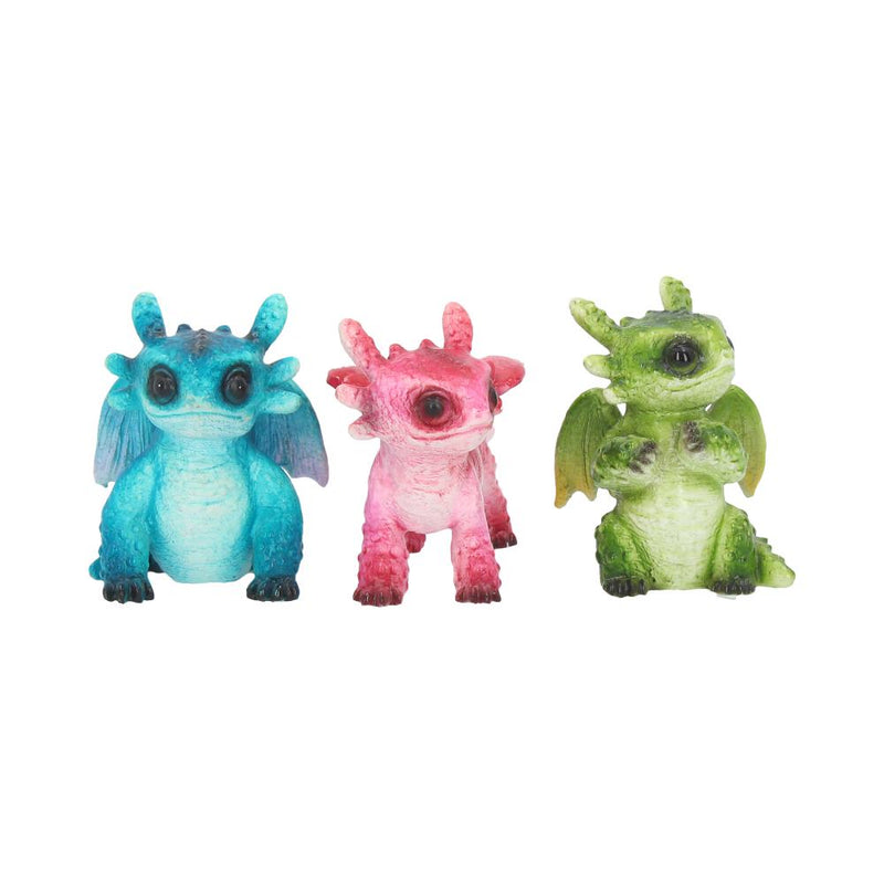 Set of 3 Tiny Dragons Figurines 65cm