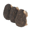 Three Wise Hedgehog Figurines Hedgehogs 9cm 5