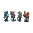 Dragonling Brood Set of 4 Dragon Figurines