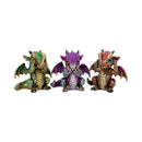 Three Wiselings Figurines Dragon Dragonling Ornaments 8.5cm