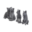 Adorable Lucky Black Cats 9cm Figures Display of 24 2