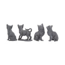 Adorable Lucky Black Cats 9cm Figures Display of 24 4