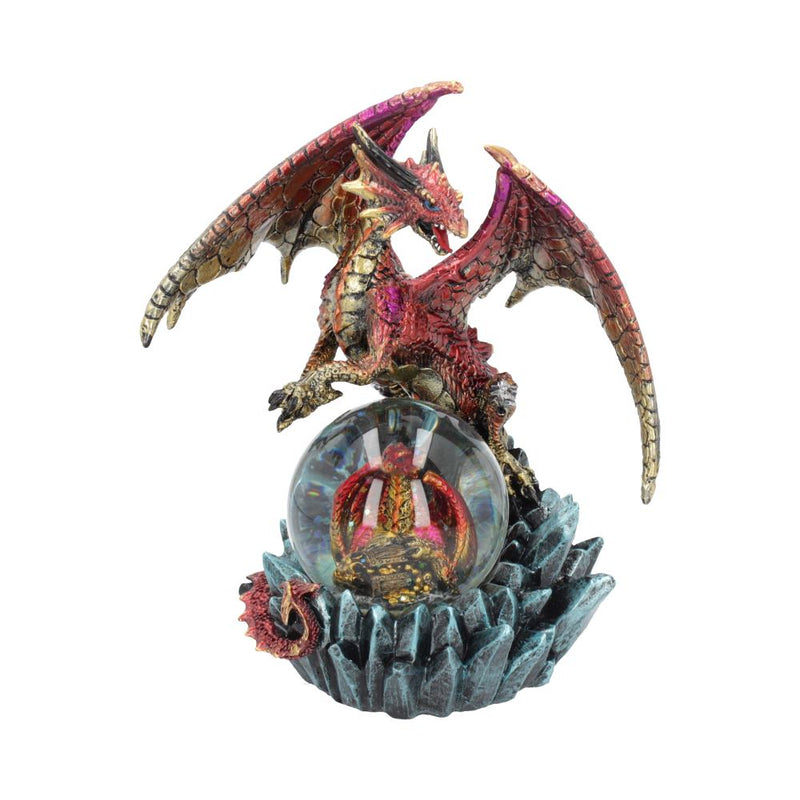 Ruby Oracle Red Dragon Fortune Seer Figurine 185cm