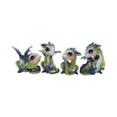 Curious Hatchlings Small Set of Four Dragon Infant Ornaments 4 9cm