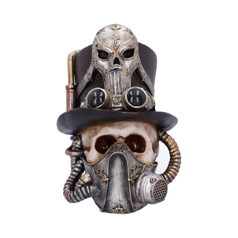 Steampunk Breathe Easy Venetian Mask Skull Ornament 19.5cm