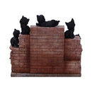 The Witches Litter Display of 36 Black Cat Familiars with a Decorated Stand 24.8cm 3