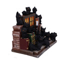 The Witches Litter Display of 36 Black Cat Familiars with a Decorated Stand 24.8cm 4