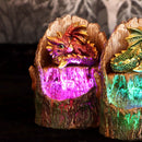 Arboreal Hatchling Red Dragon in Tree Trunk Light Up Figurine 10.8cm 7