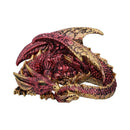 Aaden Red and Golden Resting Dragon Figurine 10.2cm