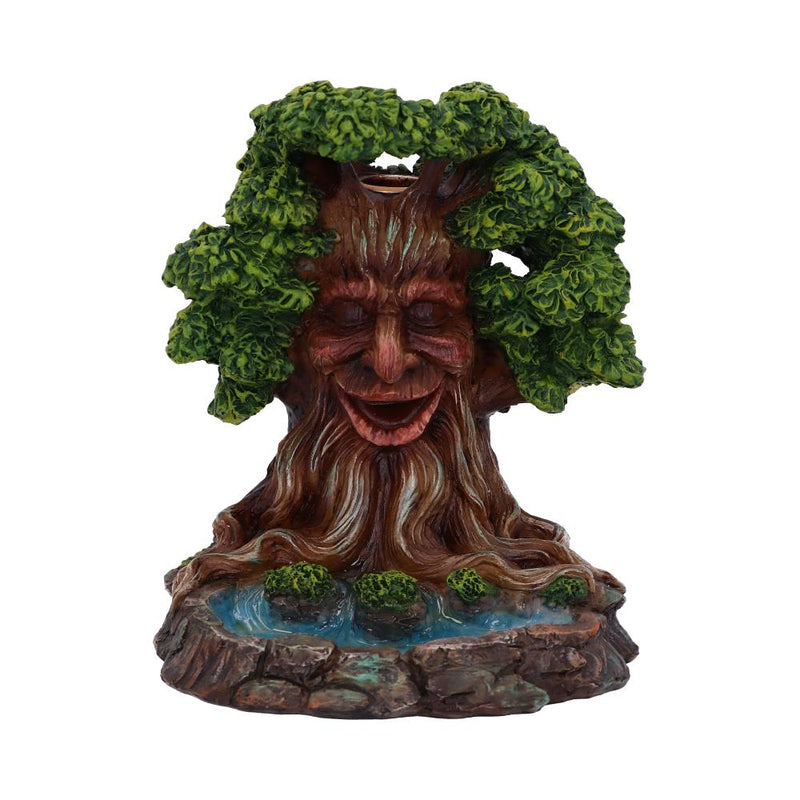 Elder Ember Tree Spirit Green Man Backflow Incense Burner 15.5cm