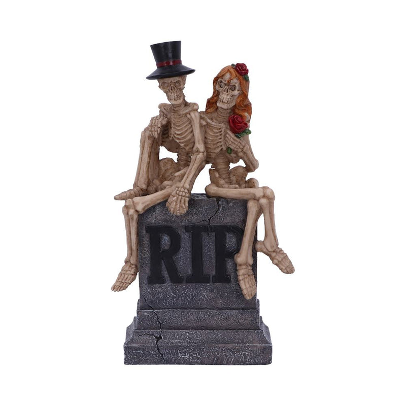 True Love Never Dies Skeleton Lovers Wedding Figurine