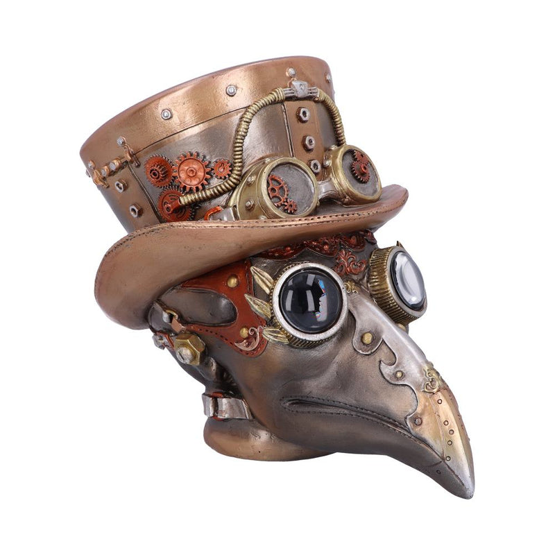 Steampunk Beaky Automaton Apothecary Plague Doctor Bust Figurine