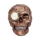 Bronze Scrapped Skull Steampunk Scrap Skeleton Figurine 19cm 2