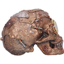 Bronze Scrapped Skull Steampunk Scrap Skeleton Figurine 19cm 5