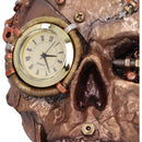 Bronze Scrapped Skull Steampunk Scrap Skeleton Figurine 19cm 6