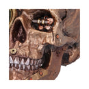 Bronze Scrapped Skull Steampunk Scrap Skeleton Figurine 19cm 7