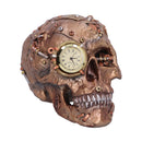 Bronze Scrapped Skull Steampunk Scrap Skeleton Figurine 19cm