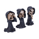 Three Wise Reapers 11cm See No Hear Speak Evil Cartoon Grim 4