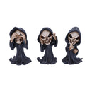 Three Wise Reapers 11cm See No Hear Speak Evil Cartoon Grim