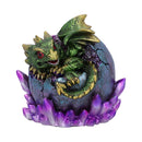 Emerald Hatchling Glow Dragonling Green Dragonling Crystal Figurine