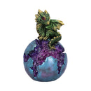 Geode Guard Green Dragon Sphere Crystal Figurine 12.7cm
