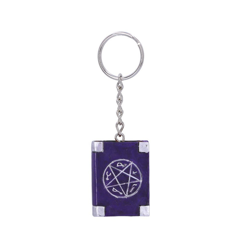 Pack of 12 Witches Grimoire Book Spells Keyrings 4.5cm