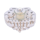 Palmists Guide White Chiromancy Hands Candle Holder 22.3cm 4