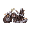 Bronze Full Throttle Motorbike Figurine 17cm