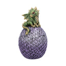 Dragonling Perch Box Metallic Green Dragon Box 14cm