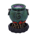 Mini Cauldron Back Flow Burner Emerald Backflow Incense 7.3cm