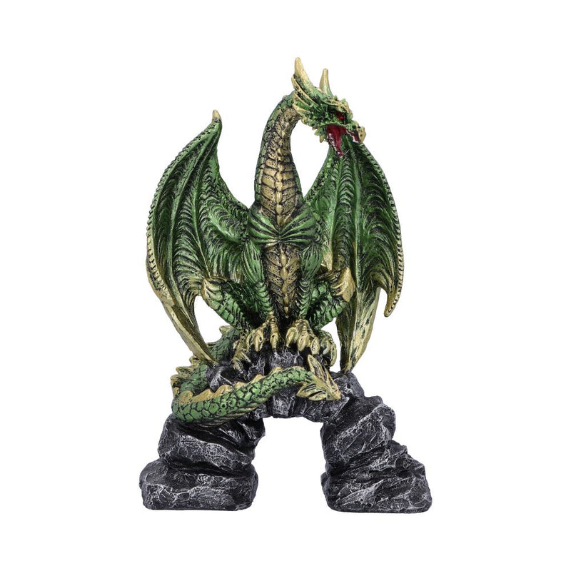 Haranu Green Metallic Dragon Figurine 155cm