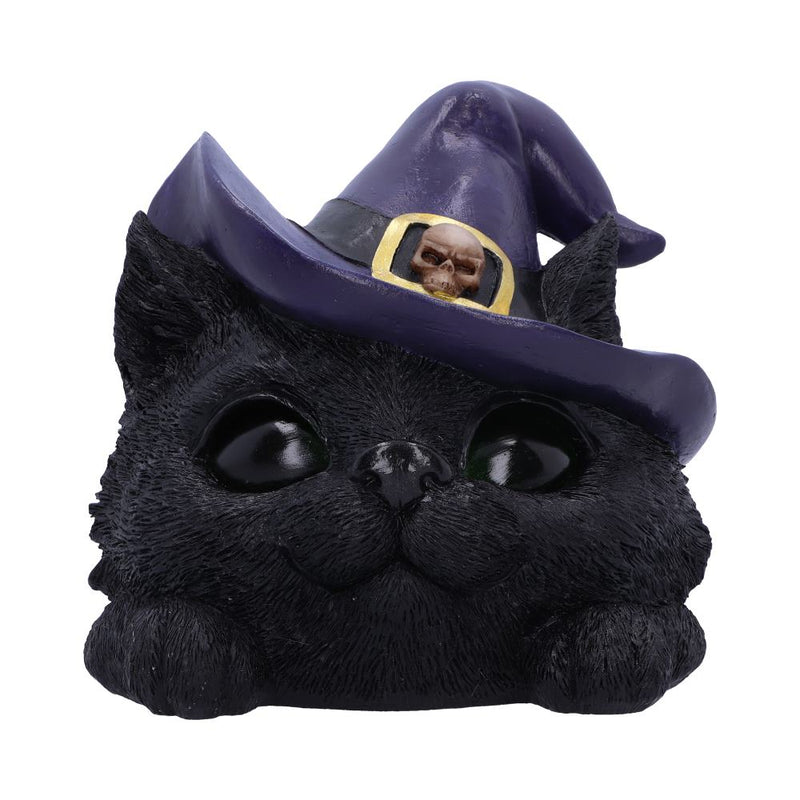 Familiar Grin black cat head with light up eyes 138cm