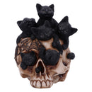 Cranial Litter Skull 14cm Resin Statue 2
