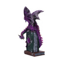 Dragon Fable Purple on Book Figurine 24cm 2