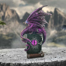 Dragon Fable Purple on Book Figurine 24cm 7