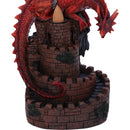 Crimson Keep Red Dragon Backflow Incense Burner 22cm 6