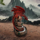 Crimson Keep Red Dragon Backflow Incense Burner 22cm 7