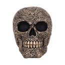 Paisley Black and Gold Skull Head 11.5cm 2
