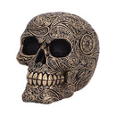 Paisley Black and Gold Skull Head 11.5cm 4