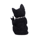 Metallicat Black Cat Throwing Rock Hand Sign 16.5cm 2