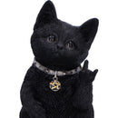 Metallicat Black Cat Throwing Rock Hand Sign 16.5cm 4