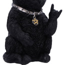Metallicat Black Cat Throwing Rock Hand Sign 16.5cm 5