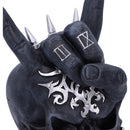 Horns Up Rocking Skull Ornament 17.5cm Resin Statue 5