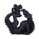 Black Drakaina and Dragonling Figurine 22cm 3