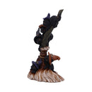 Broomstick Kindle Witchy Black Cats Ornament 21cm 2