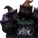Kindles Potion Light Up Cats and Cauldron Ornament Kindles 18.5cm 5