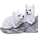Winter Litter White Wolf Ornament 25cm 5
