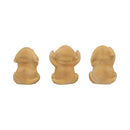 Three Wise Golden Labradors Figurines Set of Three 7.5cm 3