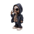 Flip the Bird a Bold and Rebellious Street Art Inspired Reaper Figurine 25cm 2